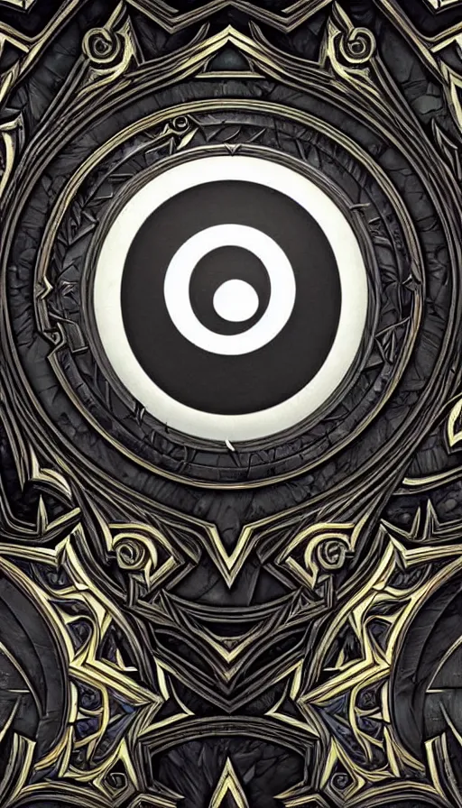 Prompt: Abstract representation of ying Yang concept, from Warcraft