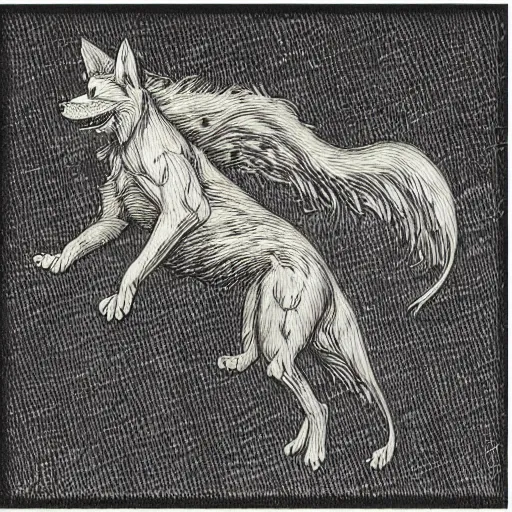 Image similar to “ kentaro miura ” canine medical etching veterinary aerial view horror shape 1 0 2 4 x 1 0 2 4