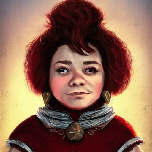 Image similar to a stunning portrait of a short halfling rouge, digital art trending 4 k