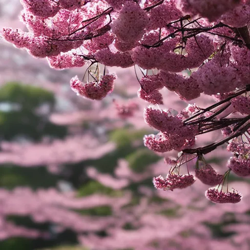 Image similar to photo of a cherry blossom bonsai tree, bokeh, beautiful, cinematic, high detail, amazing,