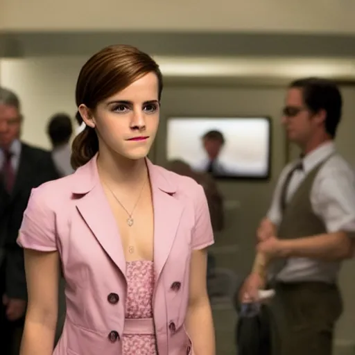 Prompt: Emma Watson starring as Naomi Lapaglia in Wolf of Wall Street