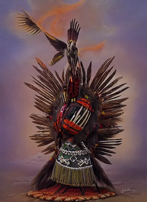 Image similar to indigenous shamanic drum, fantasy art, matte painting