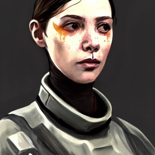 Image similar to portrait of alyx vance from half - life 2, hl 2, videogame. techwear, sci - fi, intricate, elegant, highly detailed, digital painting, artstation, concept art, smooth, sharp focus, illustration, by bartek fedyczak, erak note, tooth wu, neil richards, kan liu, siwoo kim, jisu choe