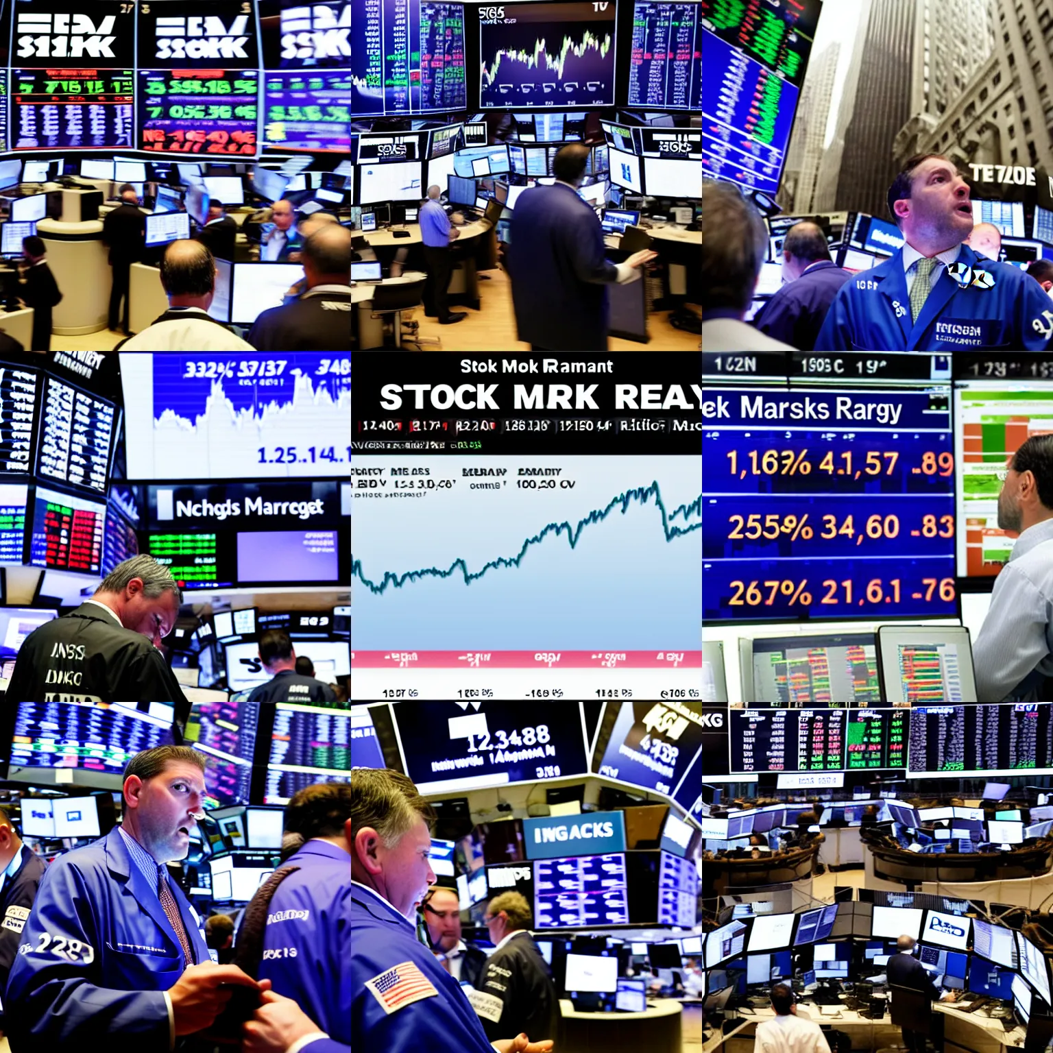Prompt: stock market rally