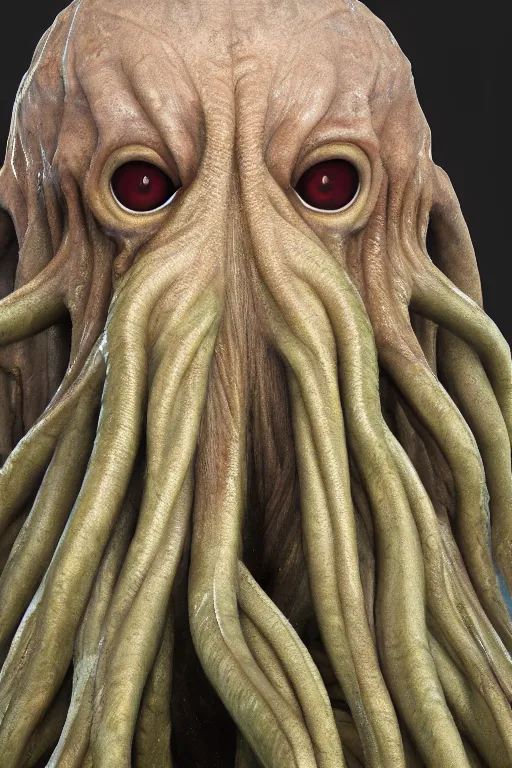 Image similar to a portrait of Cthulhu, ultra realistic, 8K,