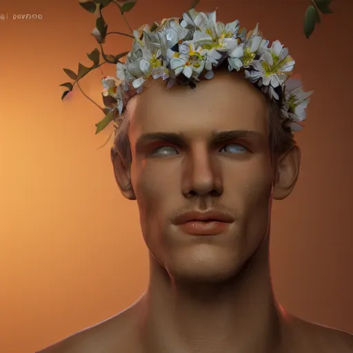 Image similar to man-flower, by Nicholas Safronov, trending on artstation, artstationHD, artstationHQ, unreal engine, 4k, 8k