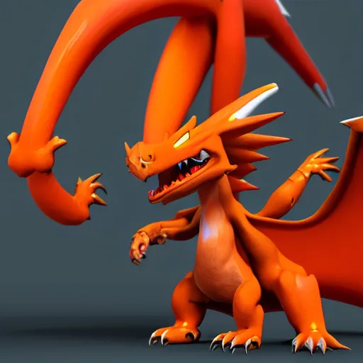 Image similar to Charizard as a digimon, dramatic, hyperdetailed, artstation, photorealism, accurate, octane render, 8k,