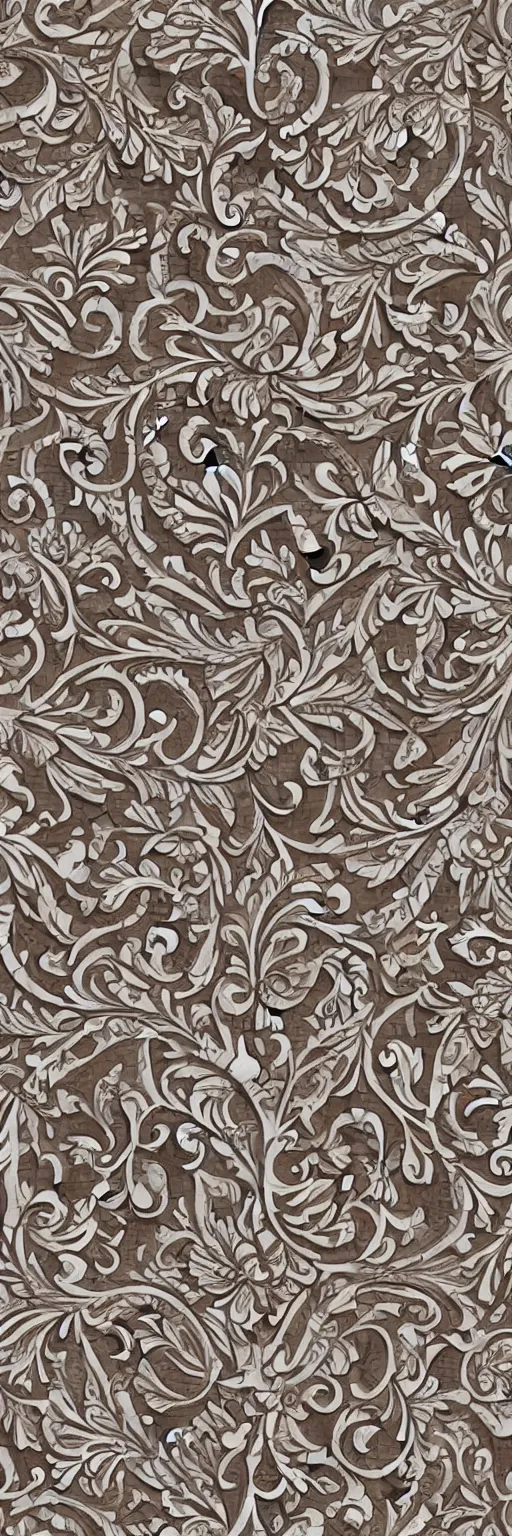 Image similar to Intricate and Detailed seamless pattern of a greek carved Marble Inlay detail from Athens , Pietra Dura, white marble inlay, Greco-roman style marble inlay, Greek Floor Mosaic, Carved Marble in 3D, ethnic greek patterns arranged in an intricate and complex Greek pattern on white marble background, white background, intricate:: Italian ethnic motifs and hyper-realistic, carved marble, Bryce 3D :: seamless pattern:: white purple blue green teal and pink colors :: 3D:: watermark::-0.3 blurry::-0.3 cropped::-0.3 insanely detailed and intricate, hypermaximalist, elegant, ornate, hyper realistic, super detailed, Vray render , Artstation, Photorealistic