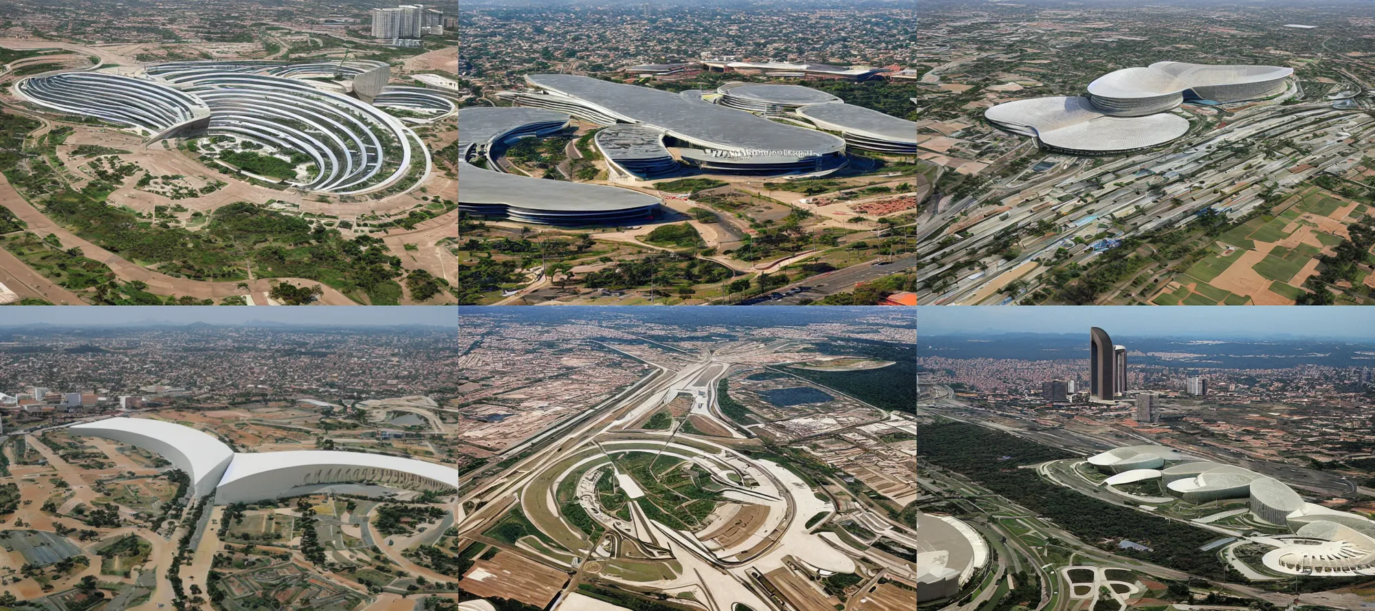 Prompt: Brasília designed by American urban planners and architects