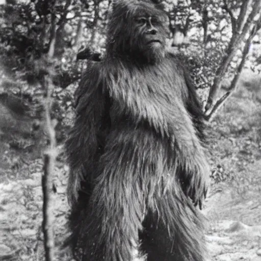 Image similar to photo of big foot as a real man