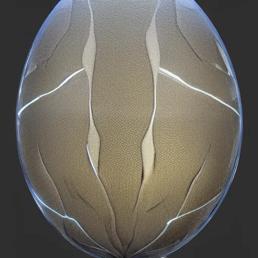 Prompt: translucent dragon egg, realistic, ultra detailed, unreal engine, 4 k