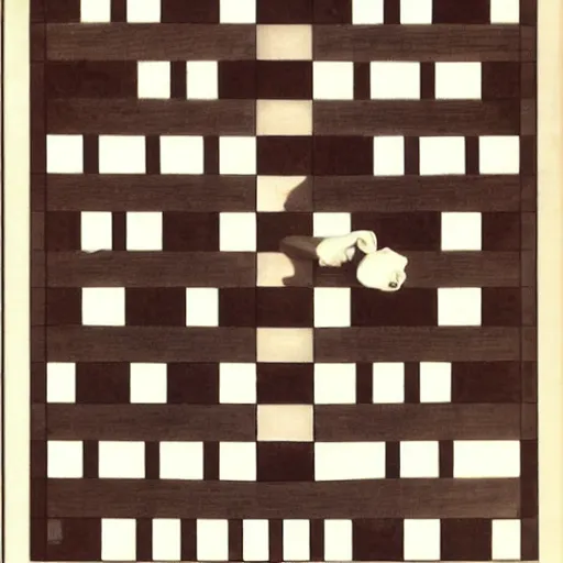 Image similar to chessboard by mc escher