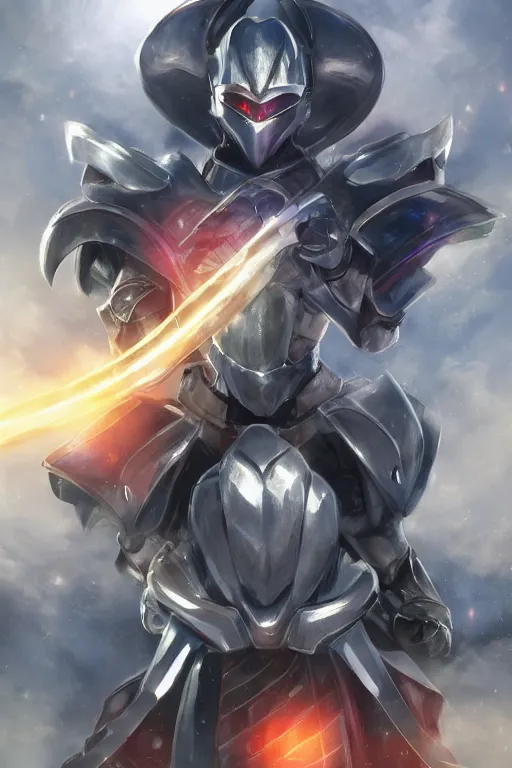 Image similar to helmet armor guardian destiny in witch queen illumination ray tracing hdr fanart arstation by sung choi robot ninja mask and eric pfeiffer and gabriel garza and casper konefal