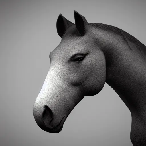 Image similar to a portrait of a horse head, humanoid, octane render, 4k, detailed, unreal engine 5,