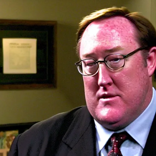 Prompt: 2 0 0 7 john lasseter wearing a black suit and necktie giving an interview for dramatic documentary. his face is wet with [ [ tears ] ], emotional, he looks sad and in grief