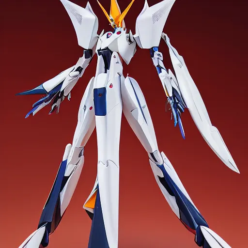 Image similar to futuristic strelitzia mecha bird of paradise body, sepals forming helmet, floral details, strelitzia, 8 k hd resolution, barbatos gundam with floral inlay, bandai box art, star wars, makoto kobayashi, frank gehry, raymond swanland