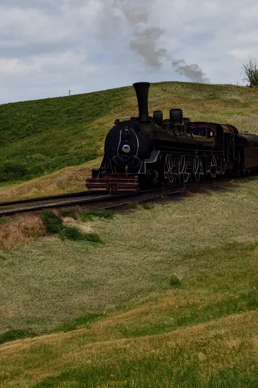 Image similar to Steam locomotive on the hill