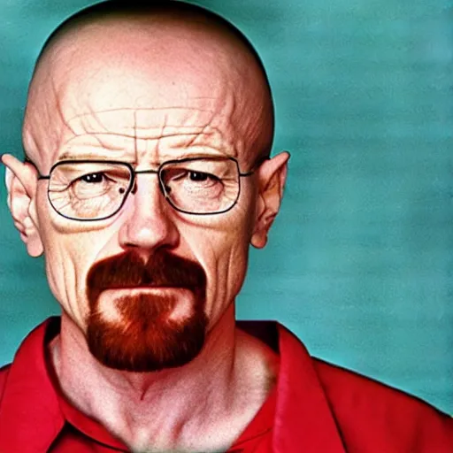 Prompt: Walter White in a 1990s anti-drug PSA