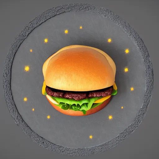 Image similar to cheeseburger is the center of universe, astronomical, vray, award winning