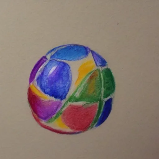 Prompt: !watercolour! pencil drawing of a ball