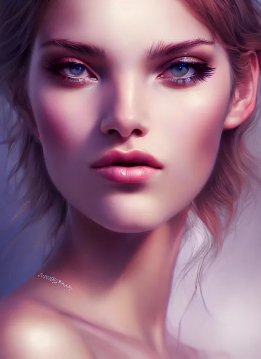 Image similar to a gorgeous female photo, professionally retouched, soft lighting, wearing a feather dress, realistic, smooth face, perfect eyes, wide angle, sharp focus on eyes, 8 k high definition, insanely detailed, intricate, elegant, art by artgerm and wlop