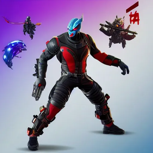 Prompt: ronin from guardians of the galaxy in fortnite