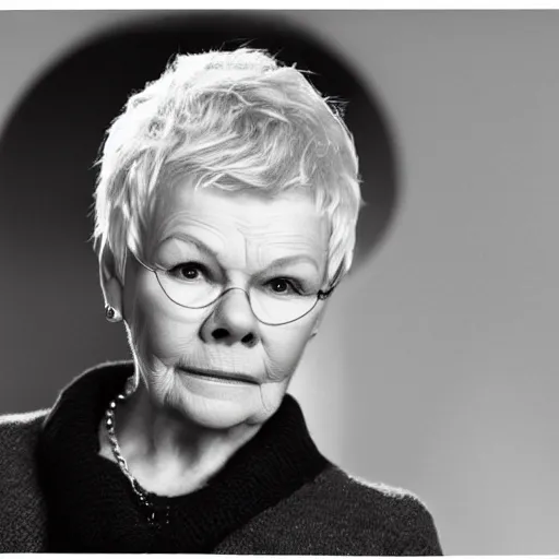 Image similar to judy dench as god