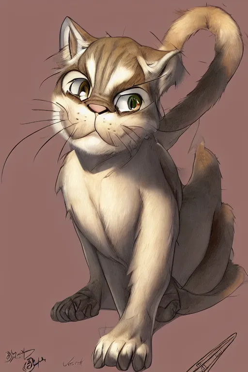 Image similar to a sabertoothed cat furry, female, by don bluth and j. scott campbell, full color digital painting, many small details, artstation trending, artgerm, deviantart featured