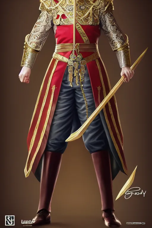 Prompt: full body photo of a older man wearing a regal king outfit in the style of stefan kostic, realistic, sharp focus, 8k high definition, insanely detailed, intricate, elegant, art by stanley lau and artgerm
