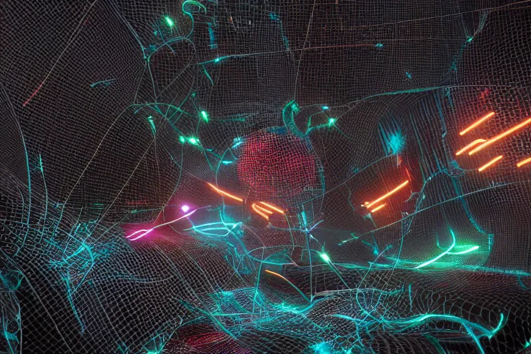 Image similar to x - particles, octane render, cinema 4 d