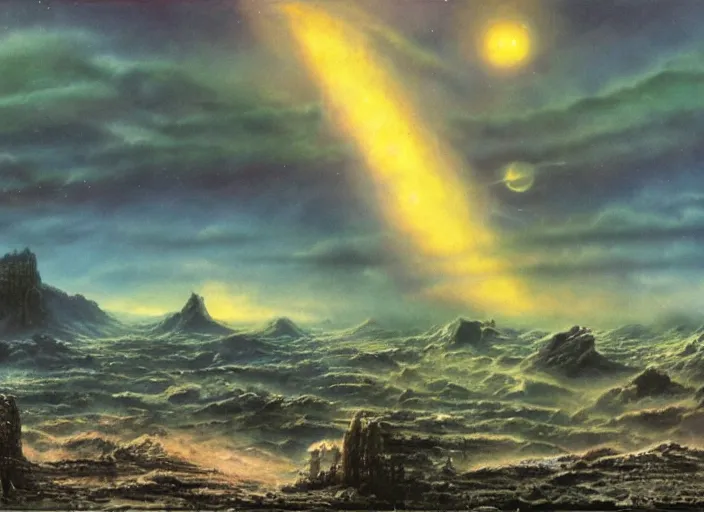 Prompt: matte painting, tony roberts