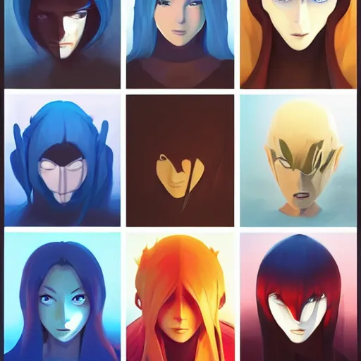 Image similar to face icon stylized minimalist bleach, loftis, cory behance hd by jesper ejsing, by rhads, makoto shinkai and lois van baarle, ilya kuvshinov, rossdraws global illumination