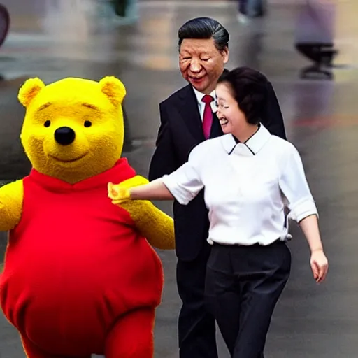 Image similar to xi jinping as winnie-the-pooh,