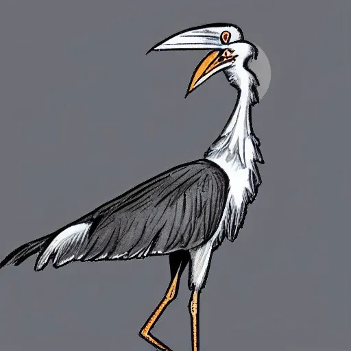 Image similar to a realistic photo of anthropomorphized shoebill stork wearing suit and tie