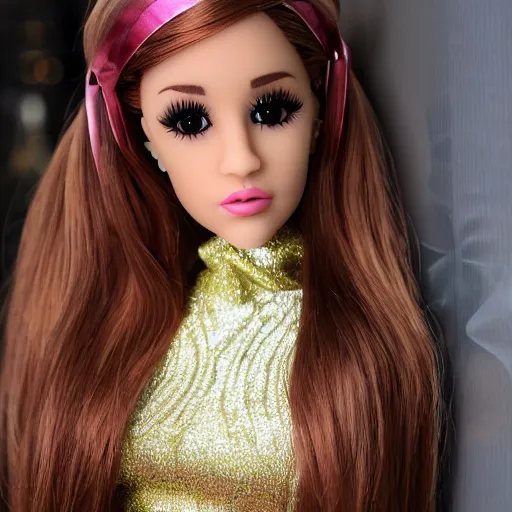 Prompt: life size doll of ariana grande