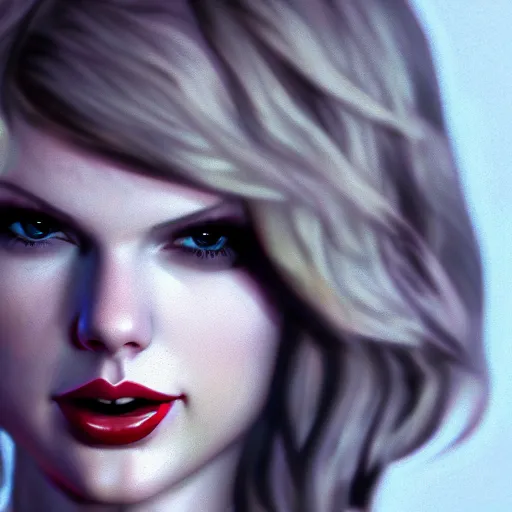 Image similar to taylor swift portrait, borderlands, tales from the borderlands, the wolf among us, comic, cinematic lighting, studio quality, 8 k