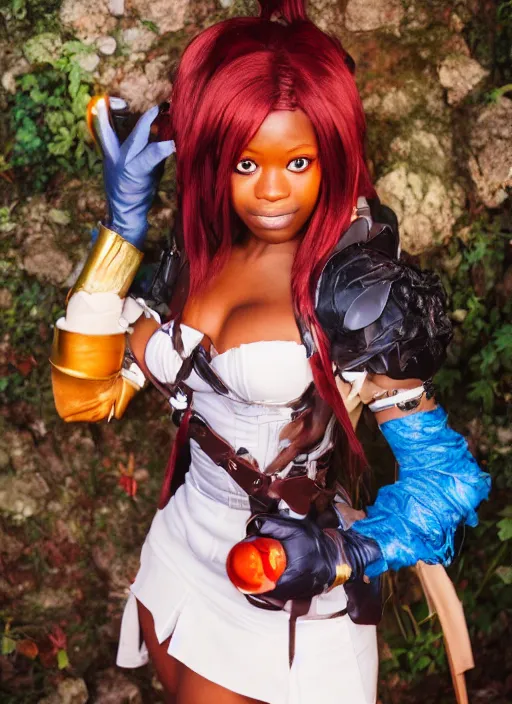 Image similar to a full portrait photo of real - life garnet ffix, f / 2 2, 3 5 mm, 2 7 0 0 k, lighting, perfect faces, award winning photography.
