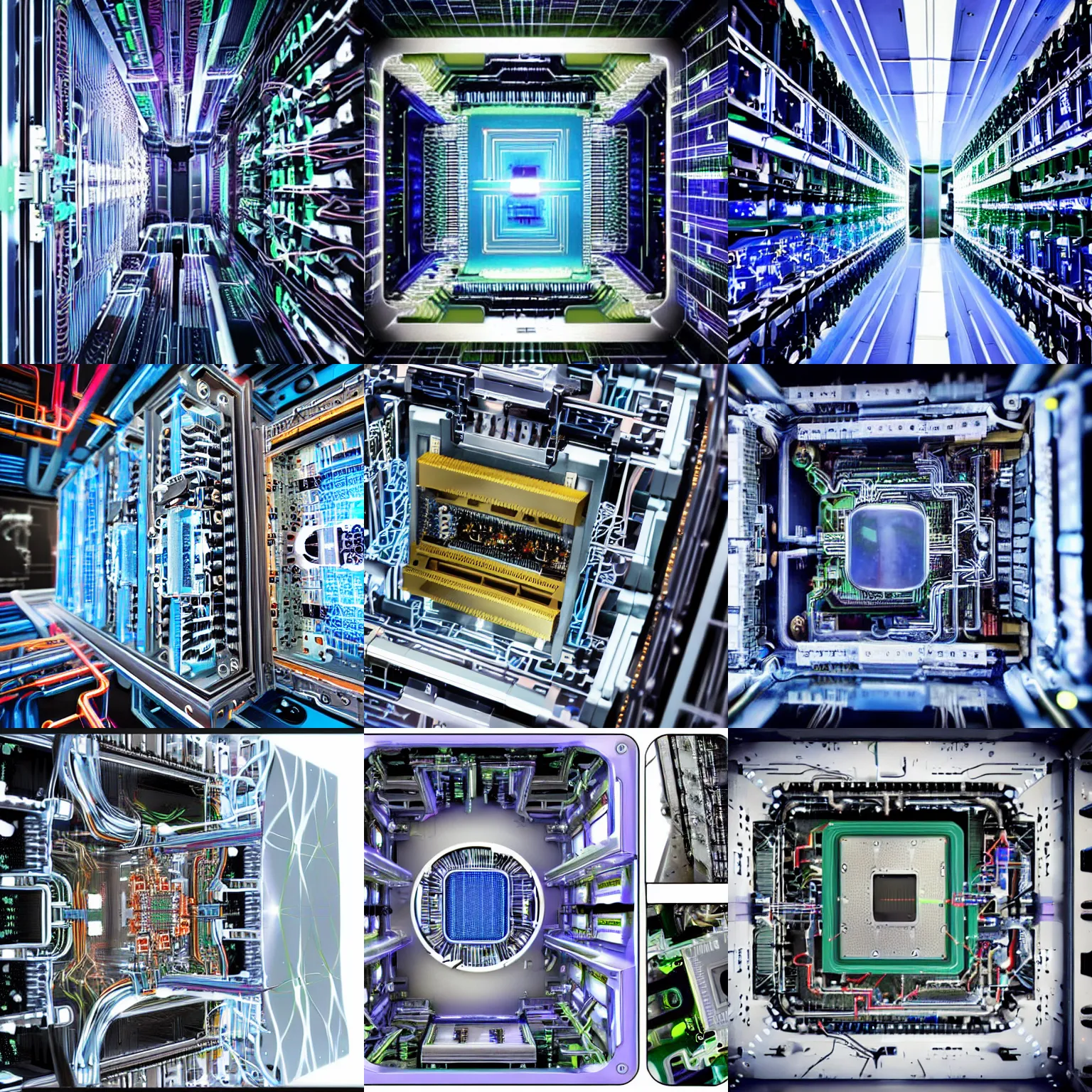 Prompt: inside of a quantum computer, futuristic, extreme details