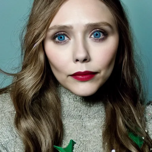 Image similar to photo of elizabeth olsen as an elf, portrait, dslr