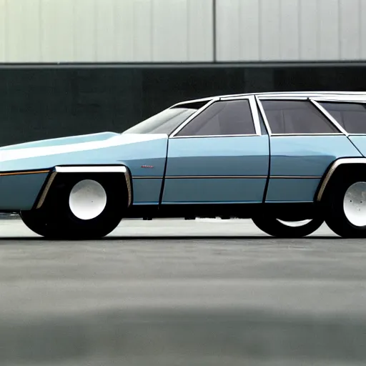 Image similar to station wagon concept car from 1976, designed by Giorgetto Giugiaro, presented at the North American Auto Show 1975