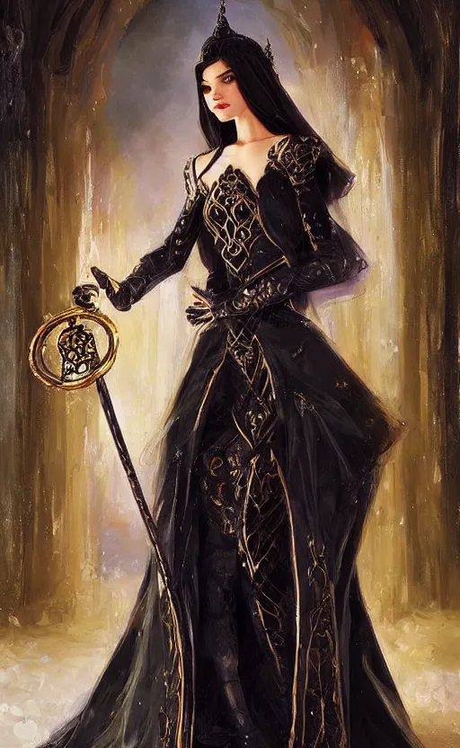 Image similar to Alchemy Imperial Princess knight gothic girl. By Konstantin Razumov, highly detailded