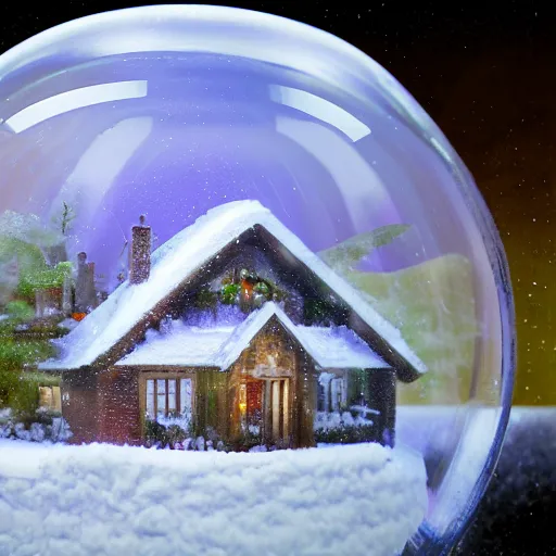 Prompt: snow globe of broeker veiling, artstation, photorealism