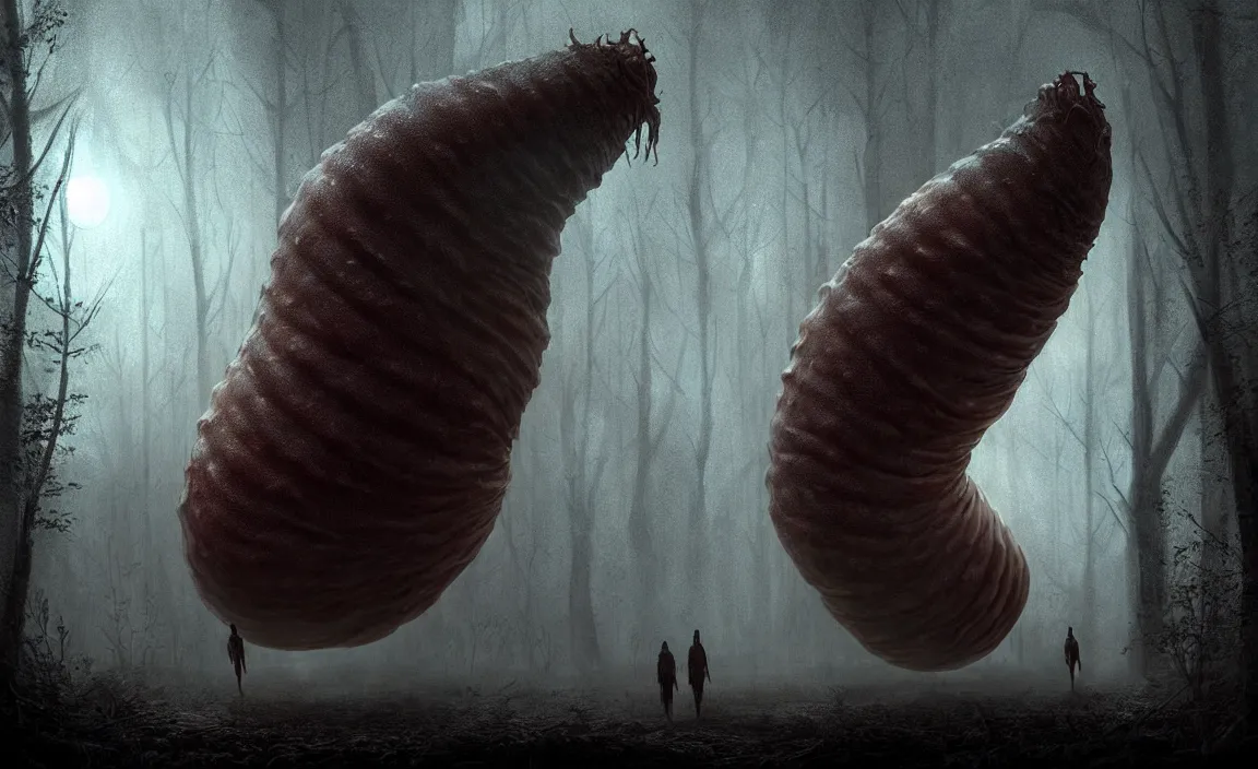 Image similar to epic professional digital art of hungry alien like giant slug, eerie atmospheric lighting, painted, detailed, dynamic lighting, foreboding, by leesha hannigan, wayne haag, reyna rochin, ignacio fernandez rios, mark ryden, iris van herpen, hdr, 8 k, epic, stunning, gorgeous, much wow, cinematic, masterpiece