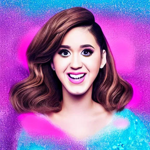 Image similar to photograph of Pokimane in the style of Katy Perry’s Teenage Dream album cover, studio lighting, super resolution, Extremely detailed