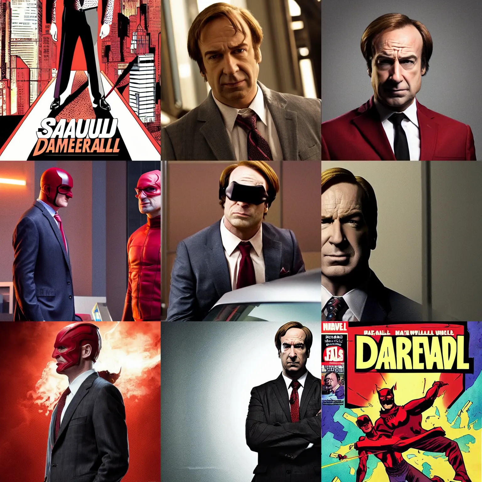 Prompt: saul goodman as daredevil