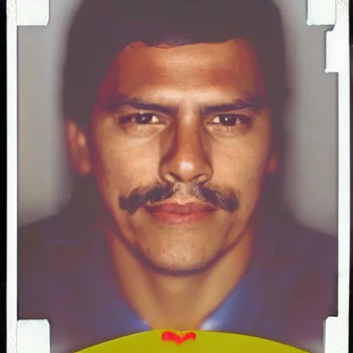 Image similar to polaroid photo of pedro sanchez as a gypsy