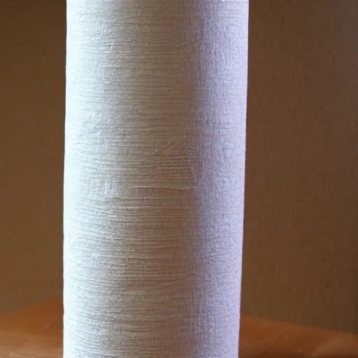 Prompt: anthropomorphic paper towel roll