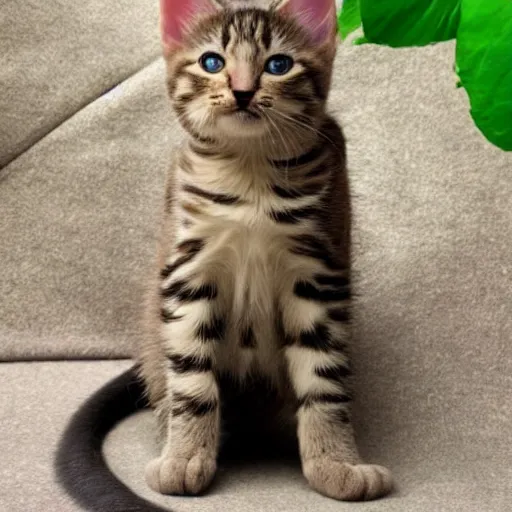 Image similar to muscular kitten