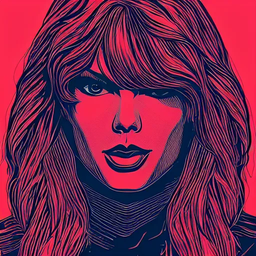 Image similar to portrait of taylor swift, by laurie greasley and james stokoe, 4 k, 8 k