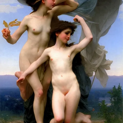 Image similar to artwork by bouguereau, high resolution